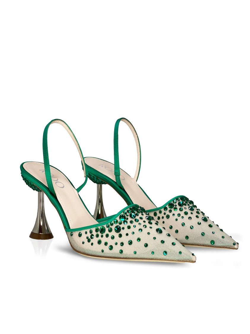 Rodo Assia 80 Emerald Strass Satin