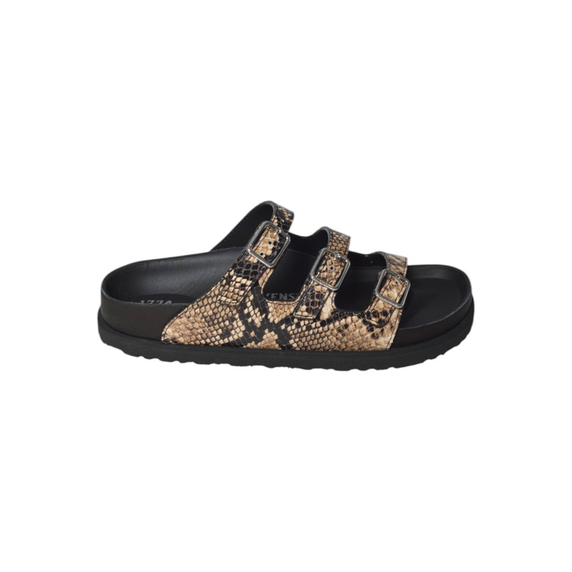 Birkenstock 1774 Beige Python Leather Florida Sandals