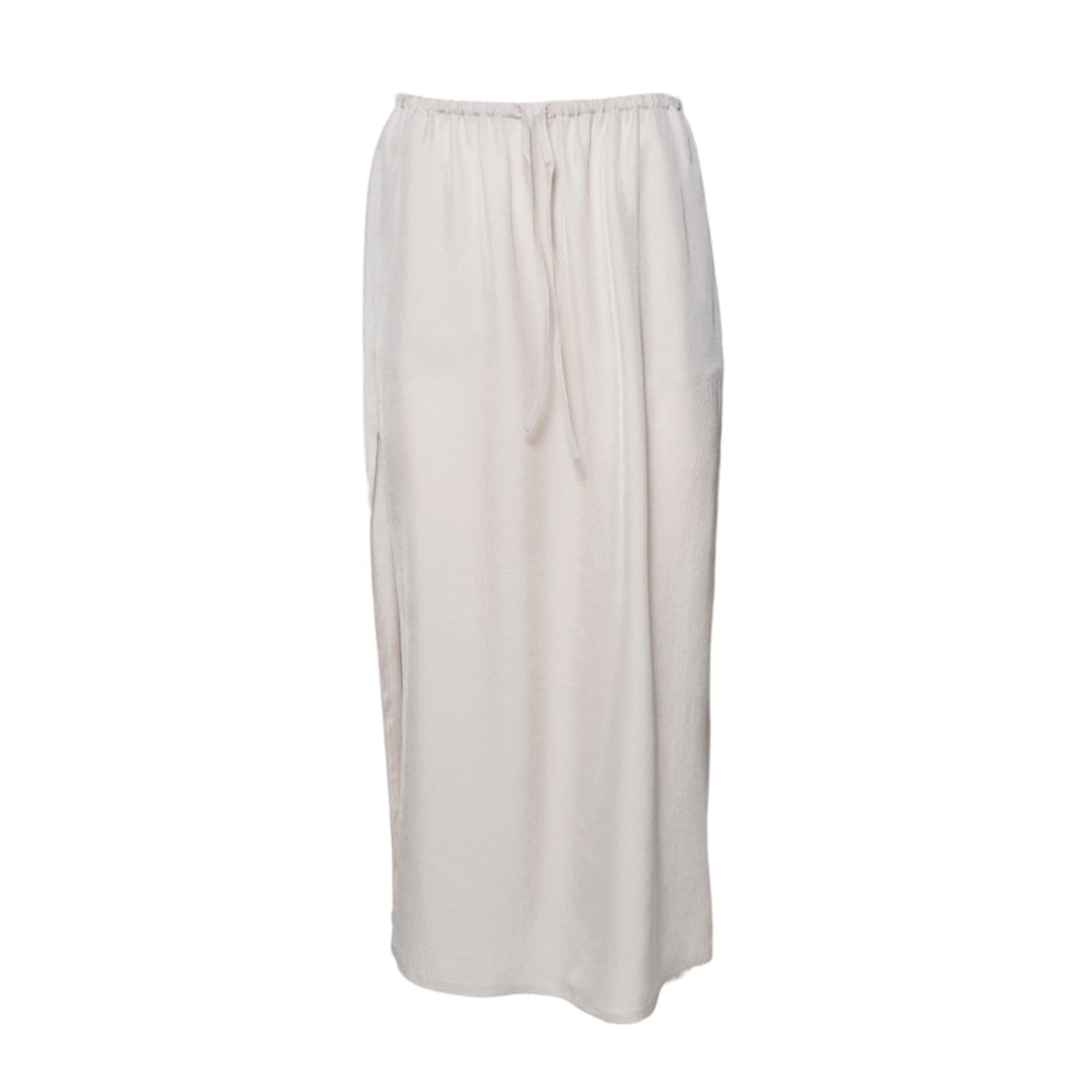 Covert Straight Tube Skirt With Elastic Waistband In Smooth Acetate