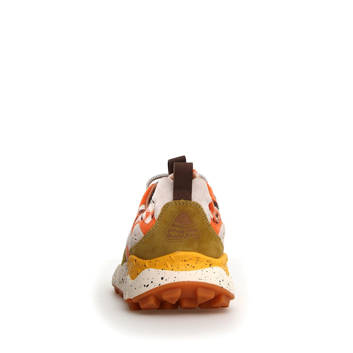 Flower Mountain Yamano 3 Sneakers In Burnt And White Suede