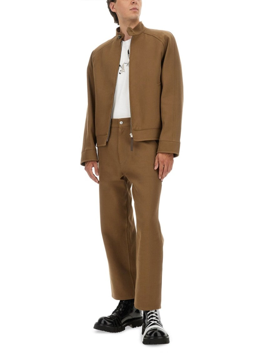 Moschino Straight-Leg Tricot Pants With Utilitarian Details