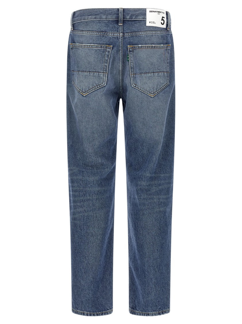 Department Five Used-Effect Stonewashed Denim Jeans With Relaxed Fit