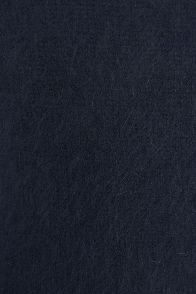 Roberto Collina Sleeveless Angora Blend Top With Classic Round Neckline