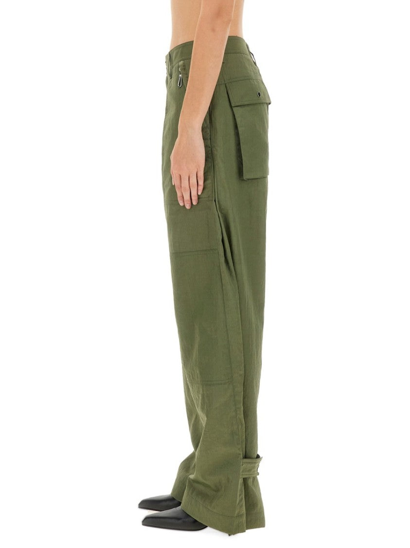 Rabanne Relaxed Wide-Leg Cargo Pants With High Waist And Practical Pockets