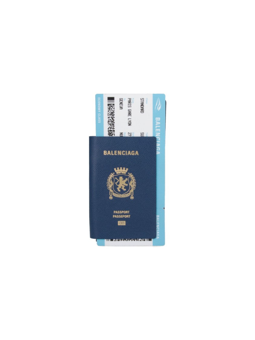 Balenciaga Passport' Long Wallet – Blue