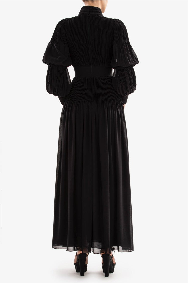 Saiid Kobeisy Pleated Midi Dress