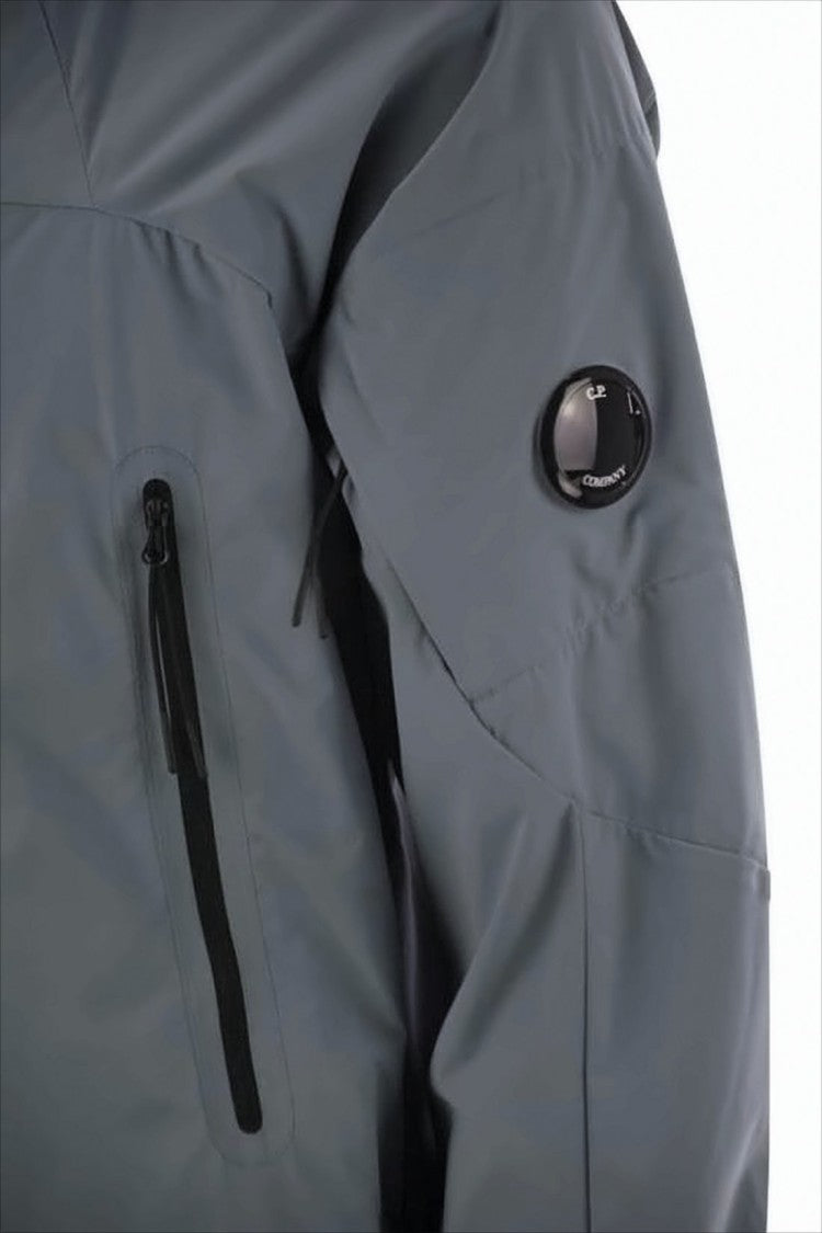 C.P. Company Hooded Matte Finish Jacket With Zippered Pockets