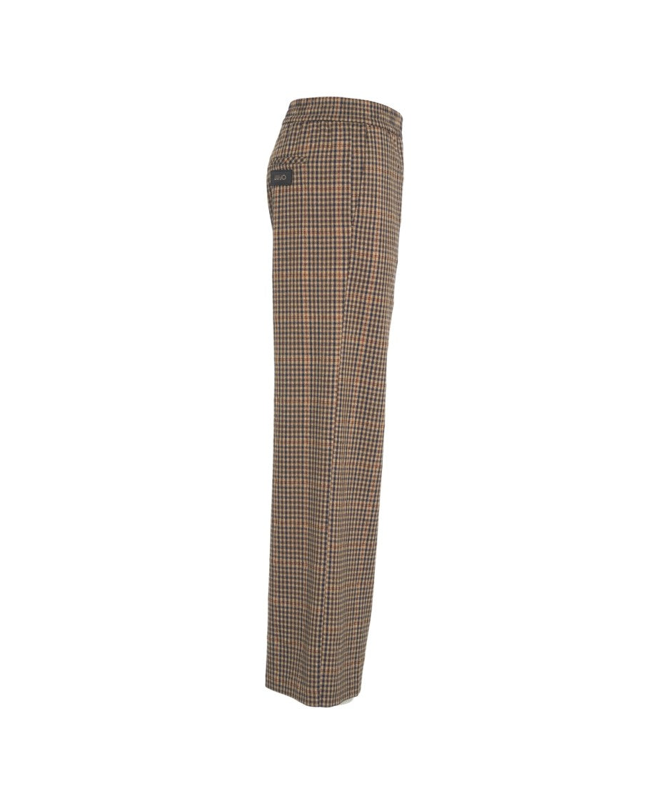 Liu Jo Checked Palazzo Pants
