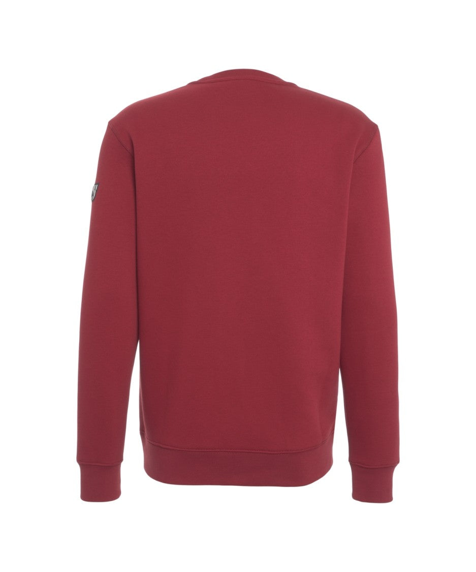 Alpha Tauri Minimalist Crew Neck Sweatshirt With Logo Patch