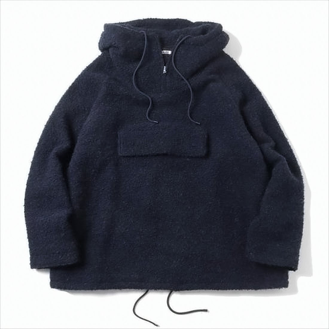 Auralee Textured Wool-Alpaca Blend Hoodie