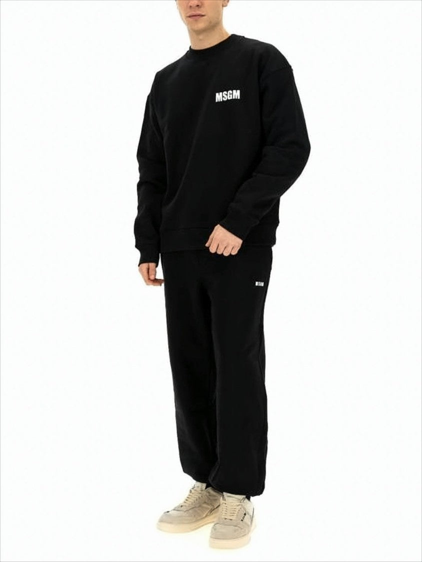 Msgm Relaxed-Fit Long Sleeve T-Shirt With Graphic Print