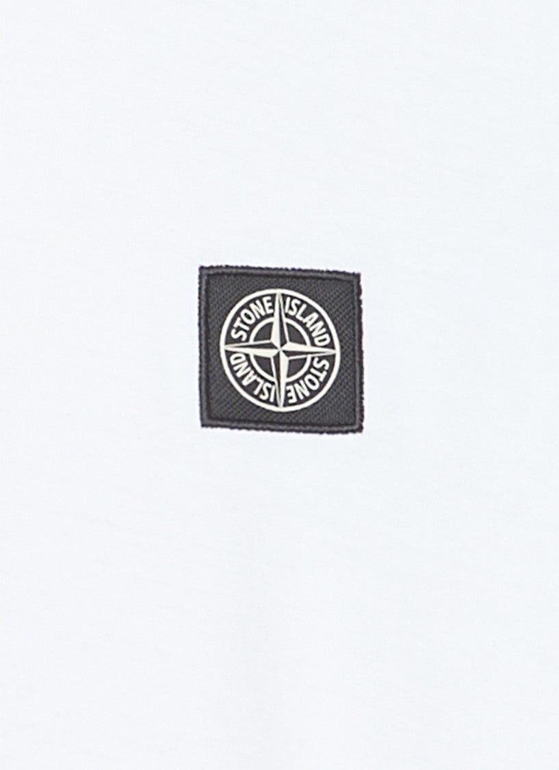Stone Island White Cotton T-Shirt