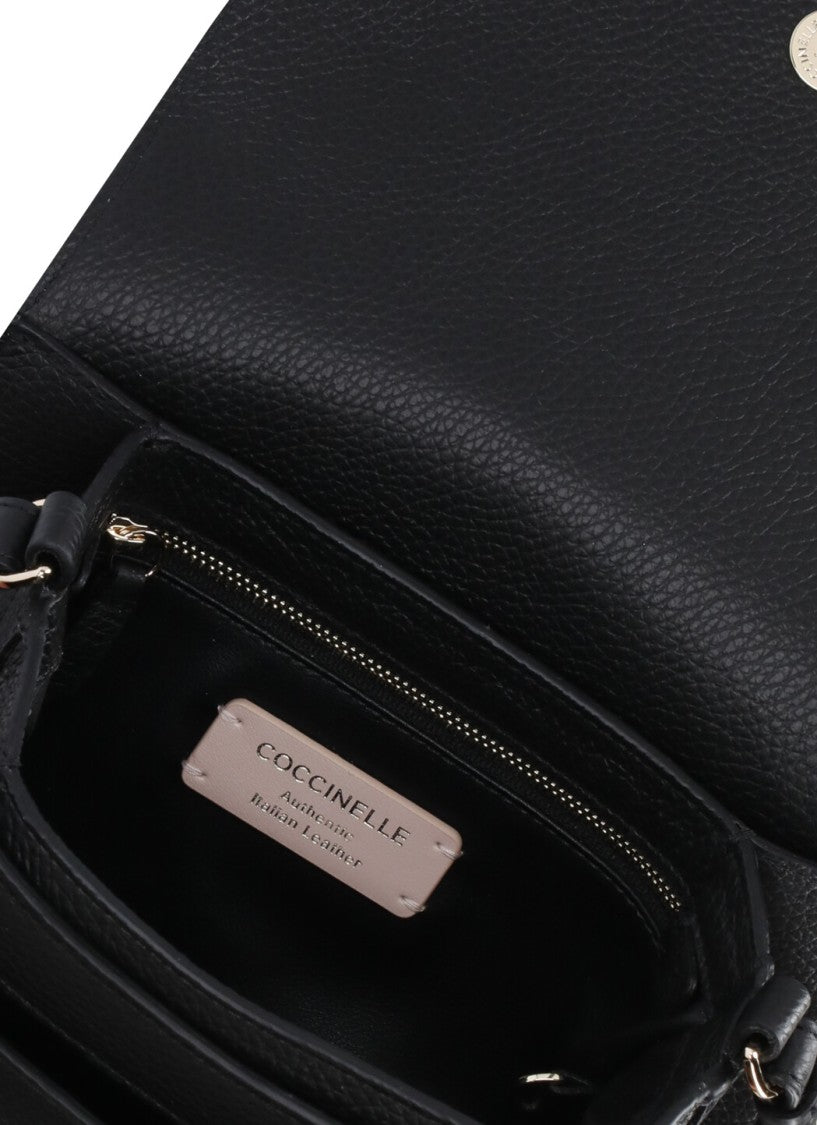 Coccinelle Black Leather Shoulder Bag