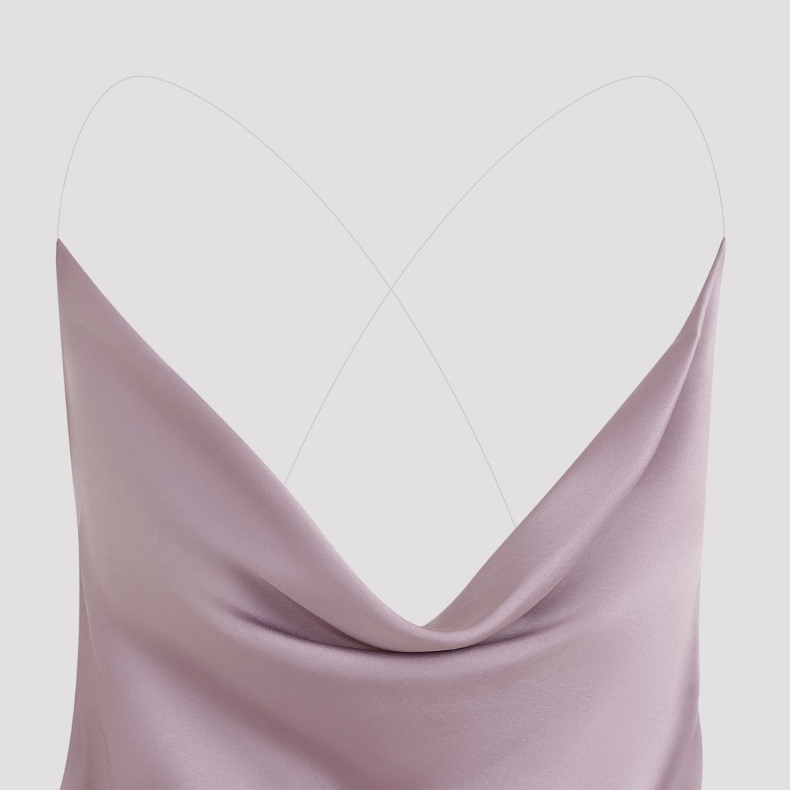 Y/Project Satin-Finish Draped Dress