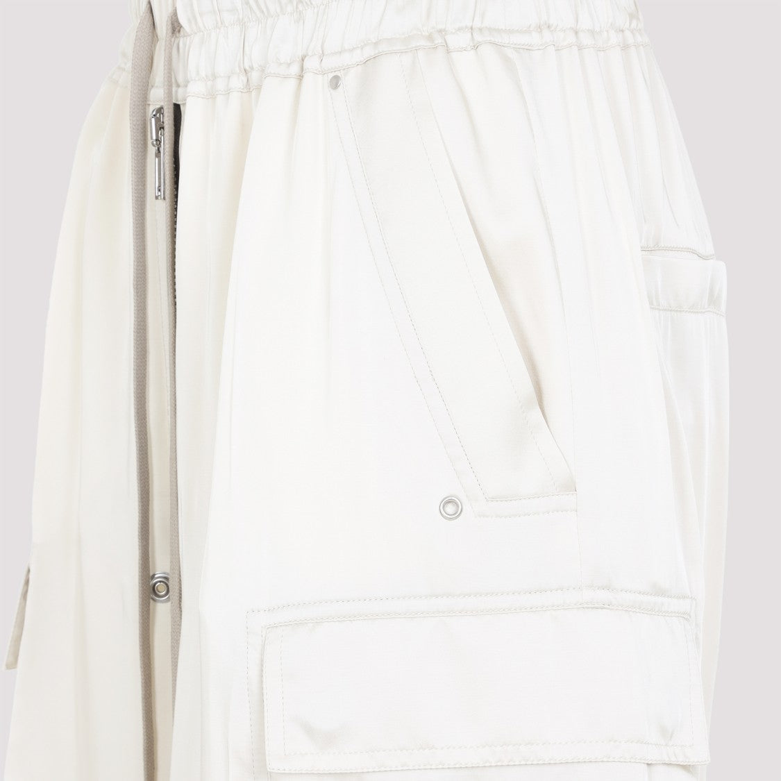 Rick Owens High-Waisted Wide-Leg Pants With Utility Pockets