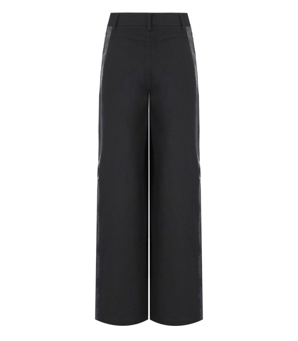 Essentiel Antwerp Gorror Black Wide Leg Pants