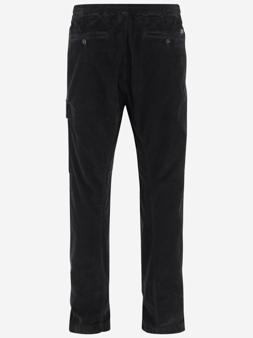 C.P. Company Stretch Cotton Velveteen Pants With Belt Loops