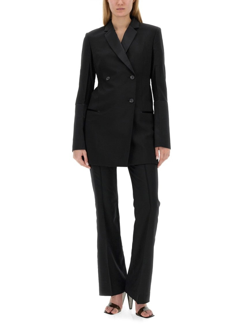 Helmut Lang Tailored Black Bootcut Pants
