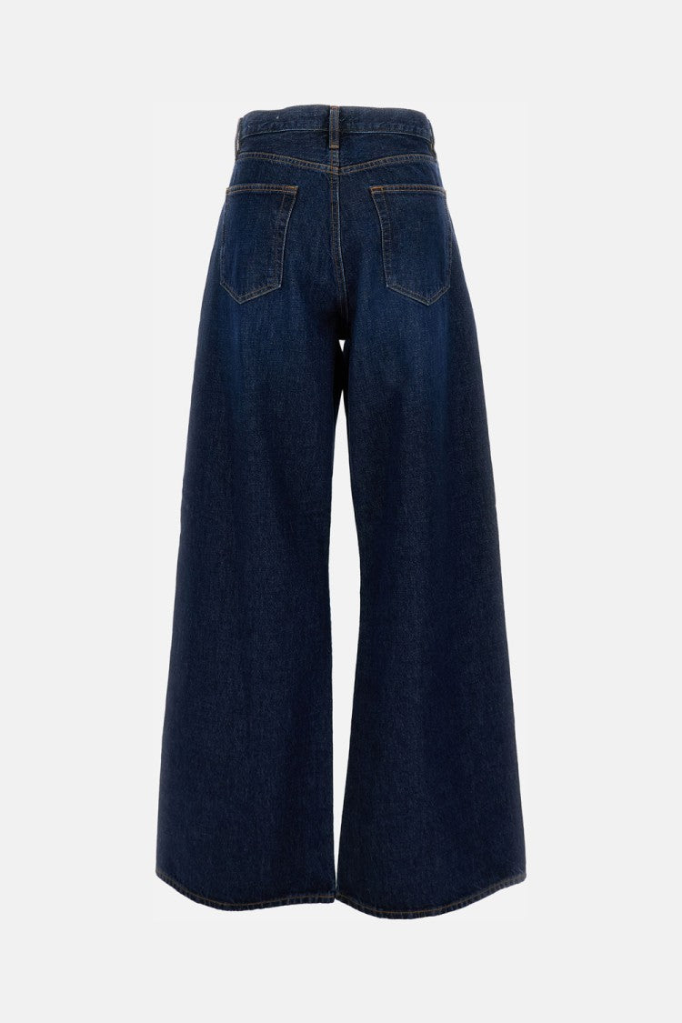 Frame Loose-Fit Wide-Leg Jeans With Classic 5-Pocket Design
