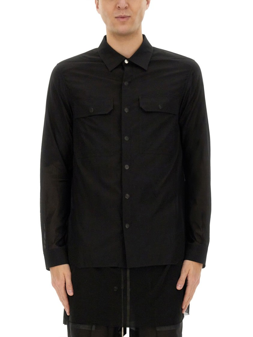 Rick Owens Outershirt In Celadon