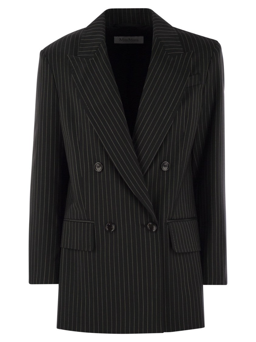 Max Mara Mattia - Pinstriped Wool Double-Breasted Blazer