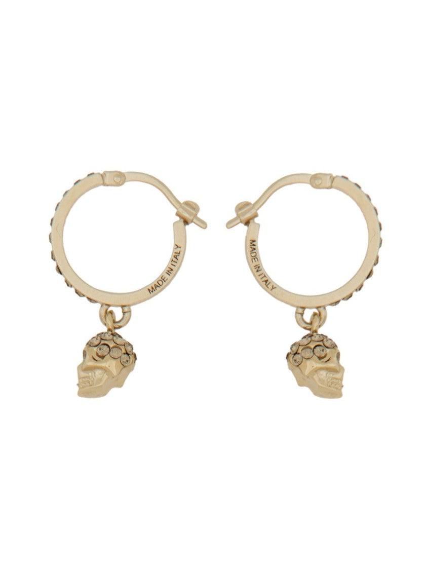 Alexander Mcqueen Orecchini A Cerchio Skull