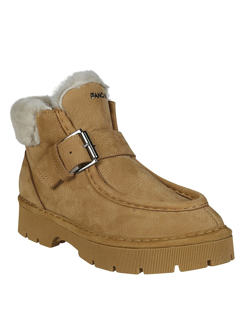 Panchic P99 Shearling Ankle Strap Boot