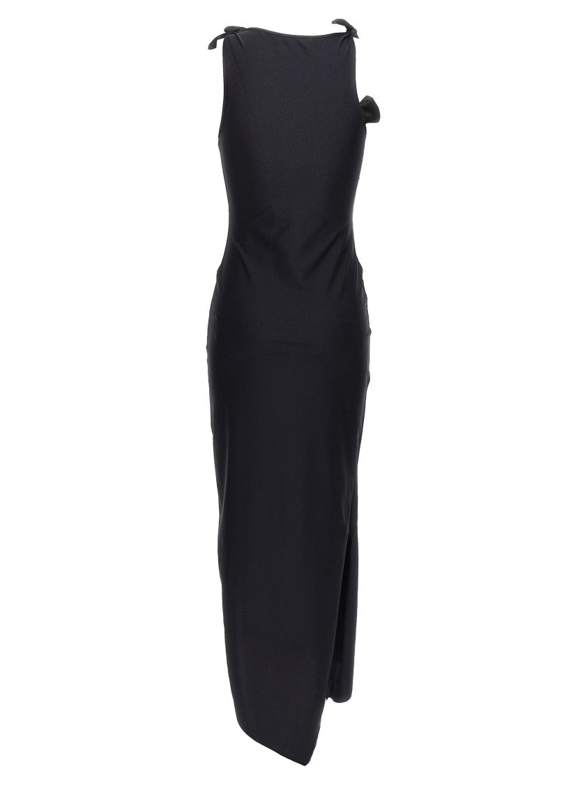 Coperni Asymmetric Flower' Long Dress