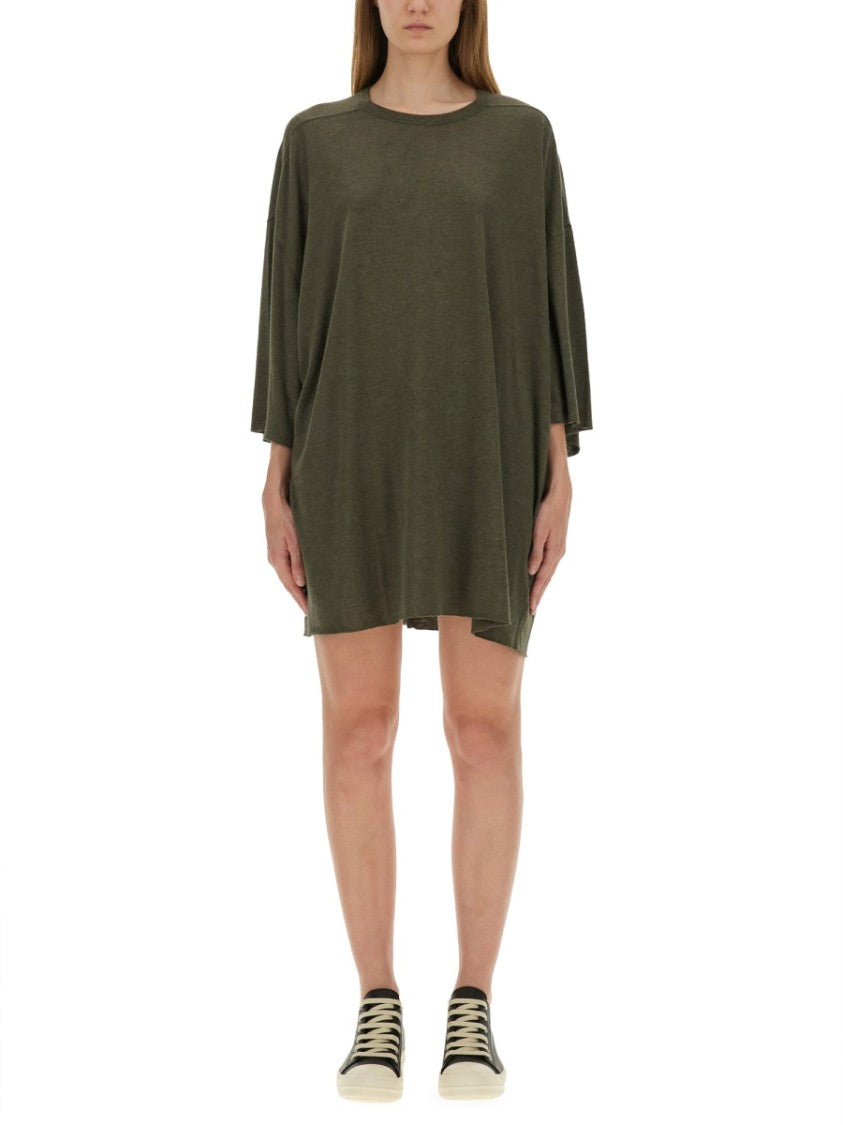 Rick Owens Oversized T-Shirt With Unique Knot Detail