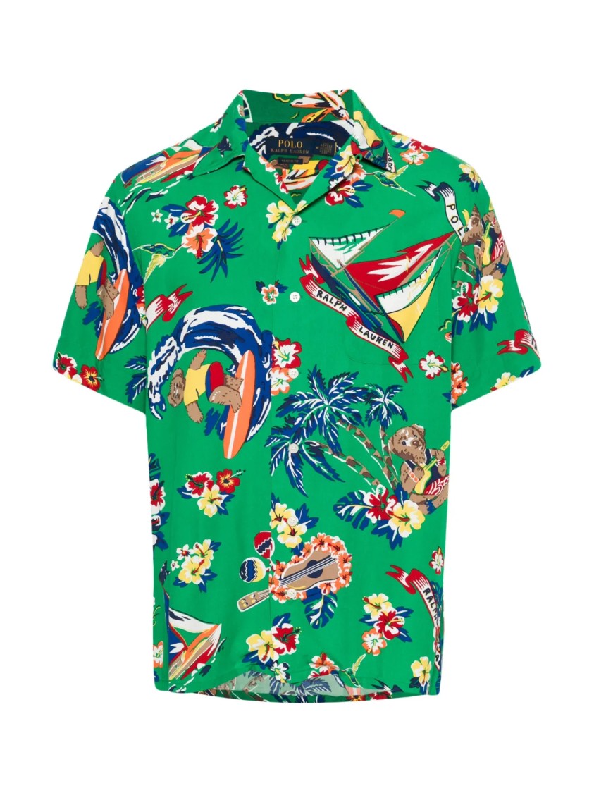 Polo Ralph Lauren Surfer Bear Logo Short Sleeve Shirt