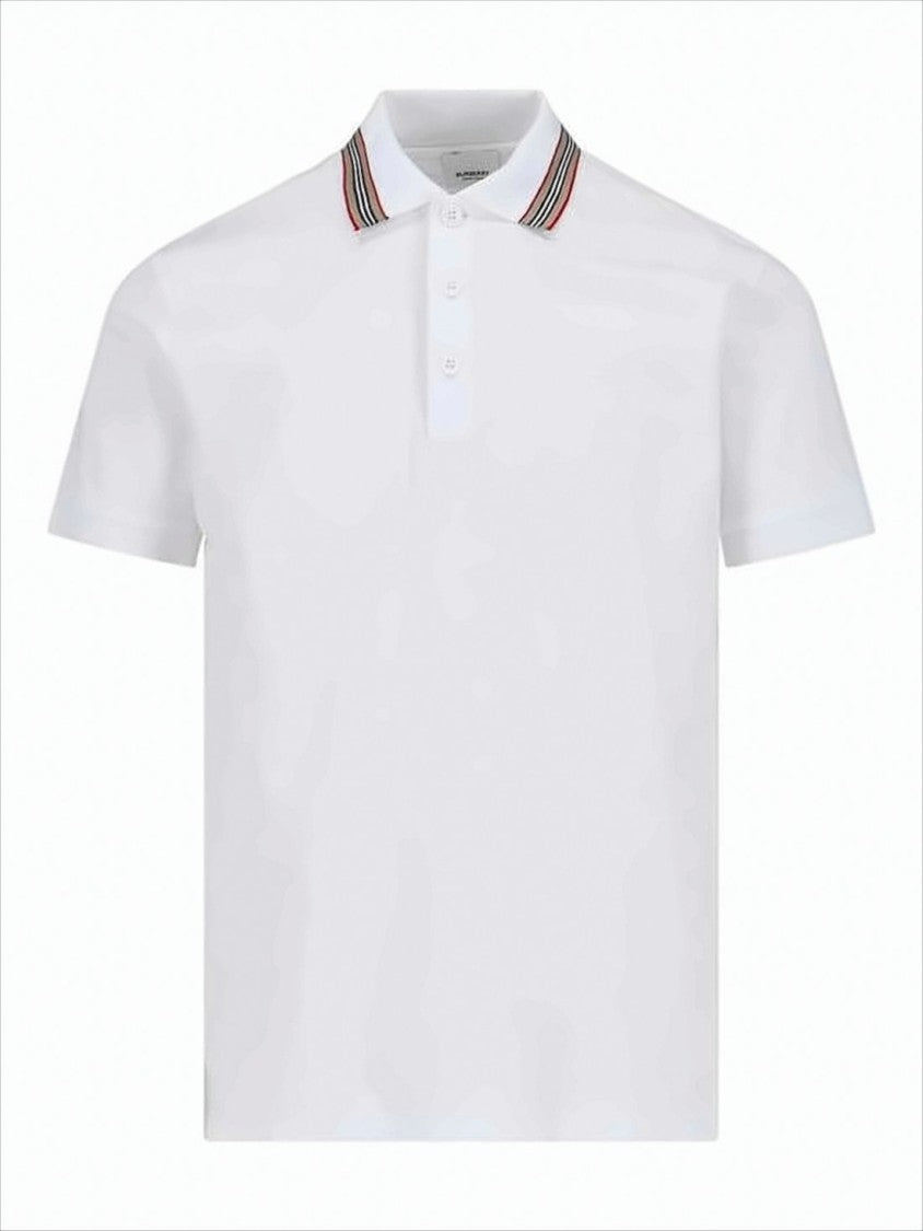 Burberry Textured Cotton Polo Shirt