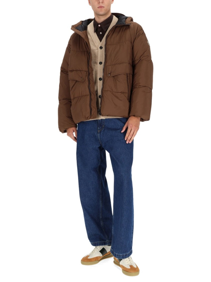 Ps Paul Smith Boxy Brown Padded Jacket
