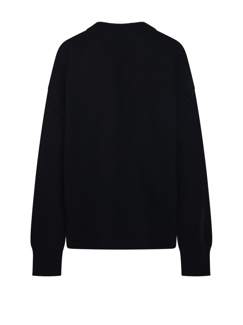 Ami Adc Cardigan V Neck Felted Merino