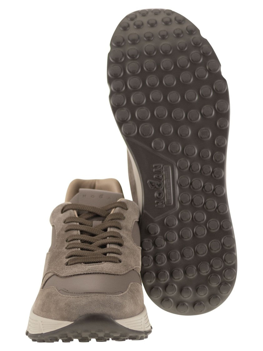 Hogan Hyperlight Trainers In Suede And Fabric