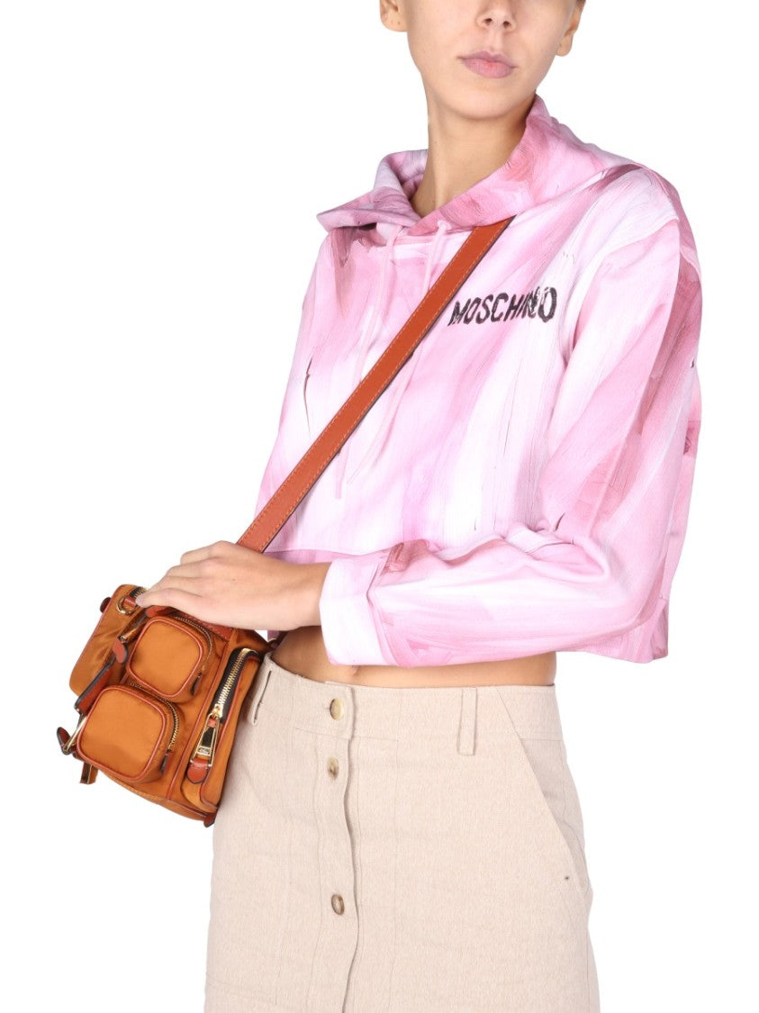 Moschino "Art Theme" Cropped Sweatshirt