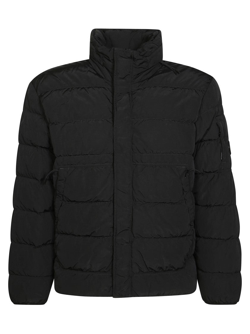 C.P. Company Quilted Medium Jacket With Concealed Closure And Distinctive Logo