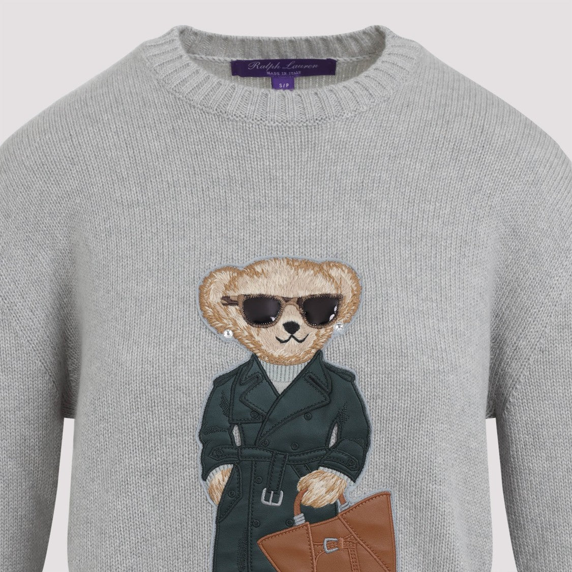 Polo Ralph Lauren Cashmere Knit Pullover With Iconic Bear Design