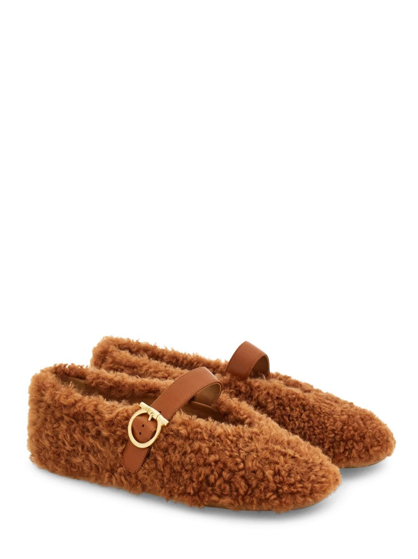 Ferragamo Refined Nappa Leather Flat Shoes
