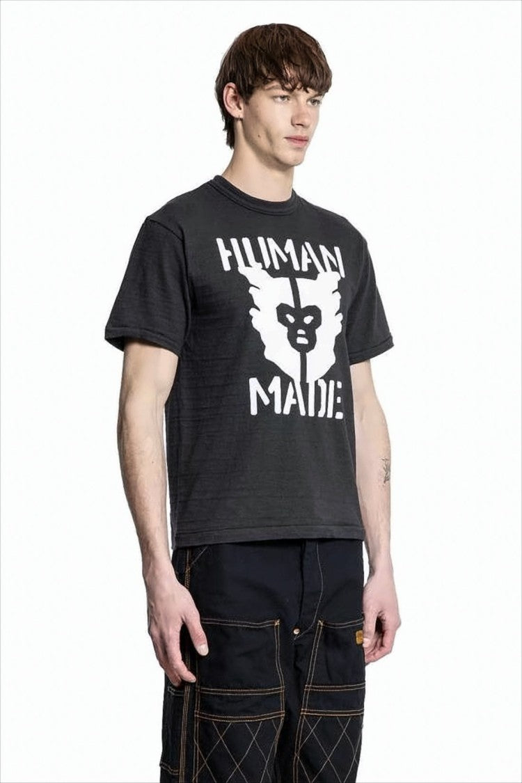 Humanmade Short-Sleeve Crew Neck T-Shirt With Bold Graphic Print