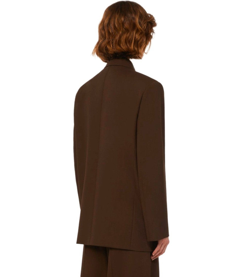 Max Mara Ginseng Brown Single-Breasted Blazer