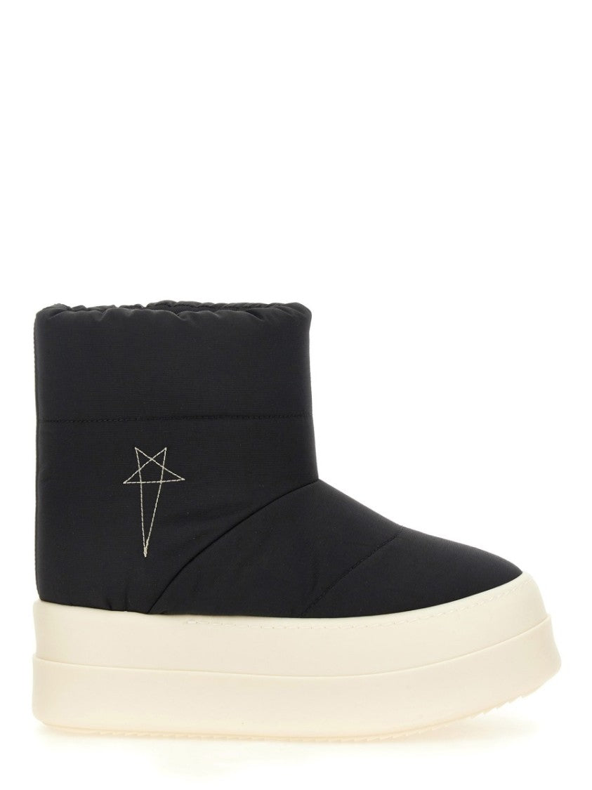 Drkshdw By Rick Owens Quilted Black Padded Boots