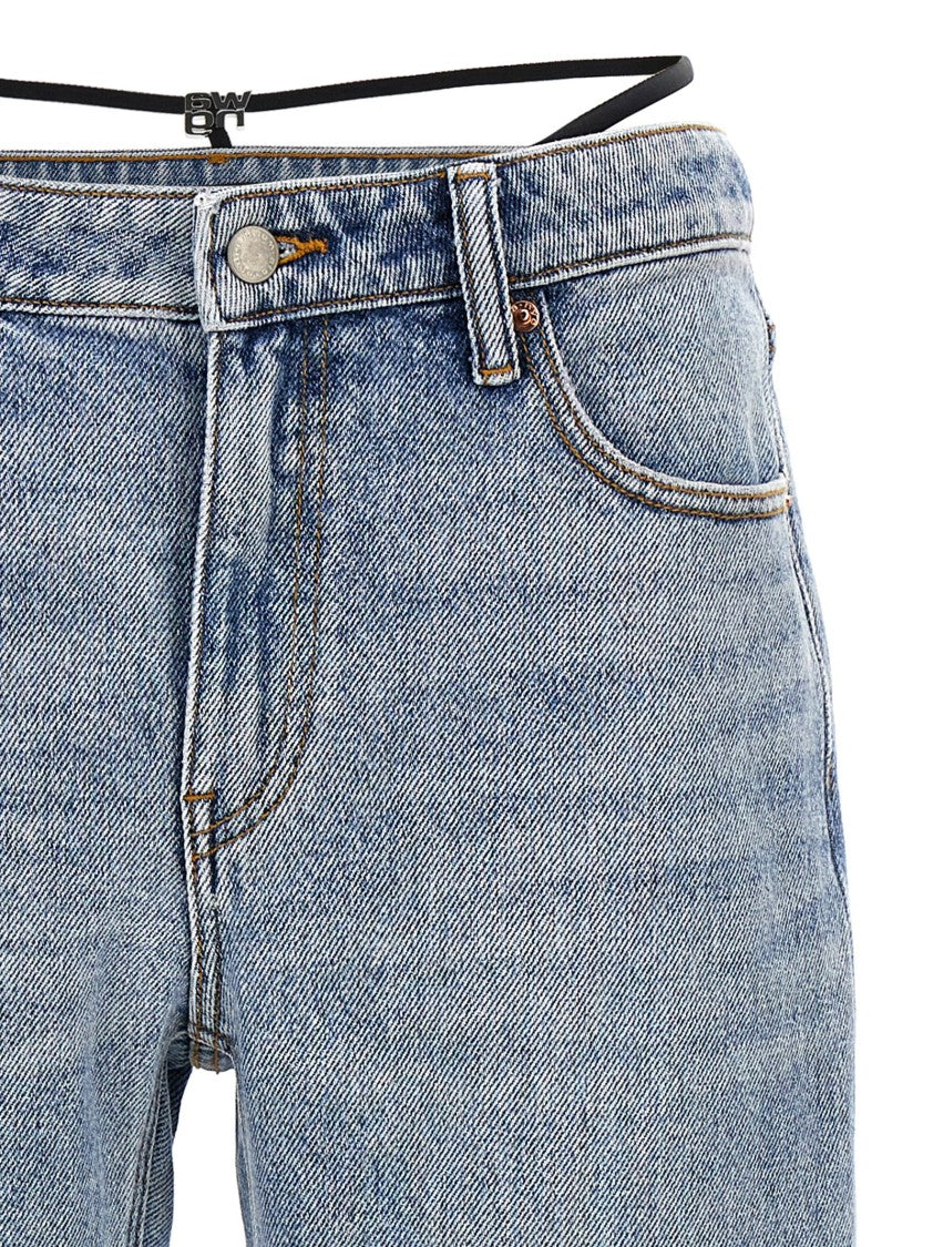 Denim X Alexander Wang Prestyle Diamante Charm' Jeans