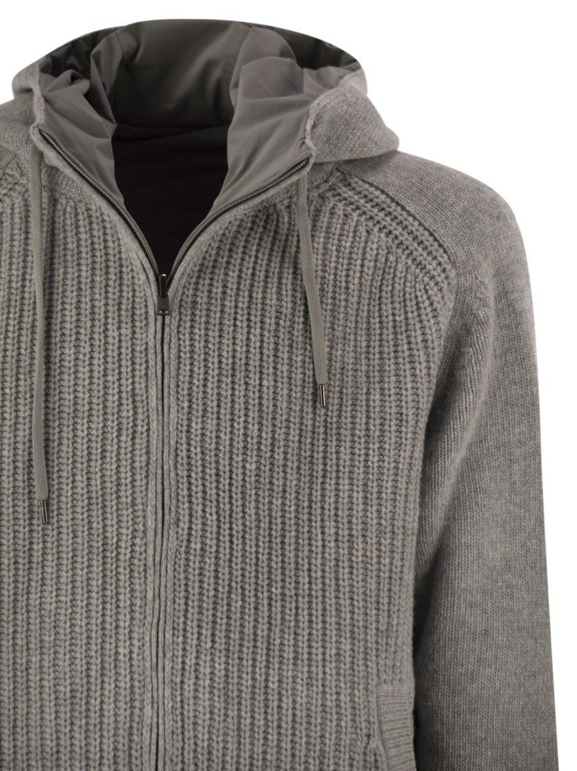 Herno Reversible Padded Wool Bomber Jacket