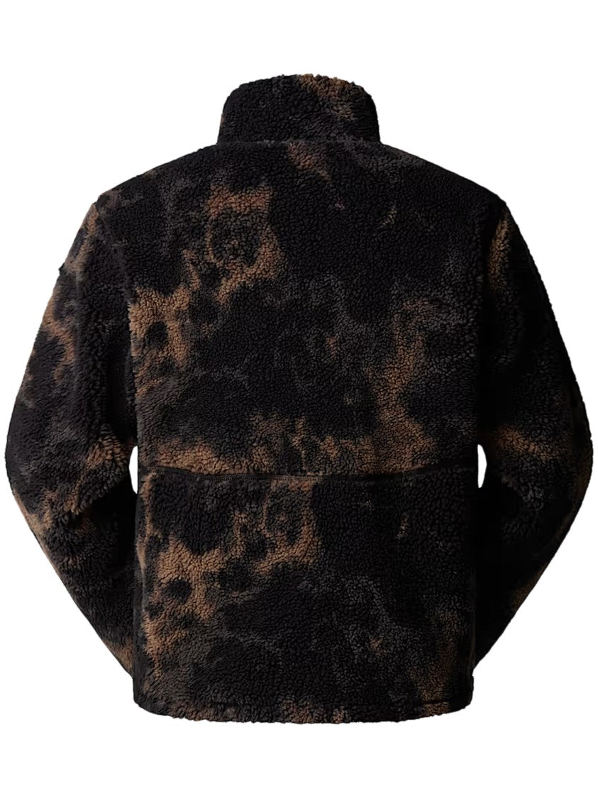 The North Face High-Collar Pullover Jacket In Textured Pile Fabric