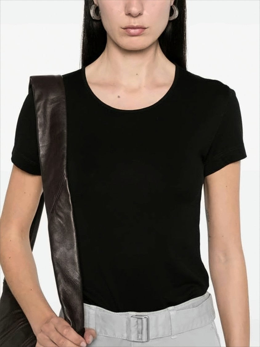 Lemaire Fitted Short-Sleeve Cotton T-Shirt With Round Neckline