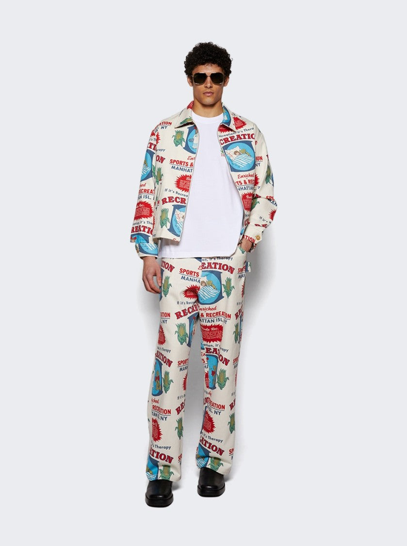 Bode Enrichment Knolly Brook Trousers White