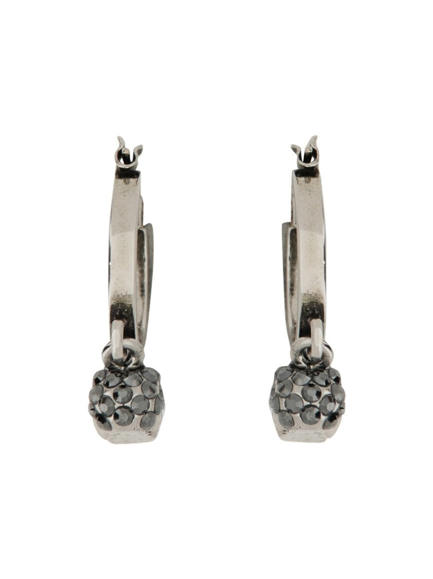 Alexander Mcqueen Orecchini A Cerchio Skull