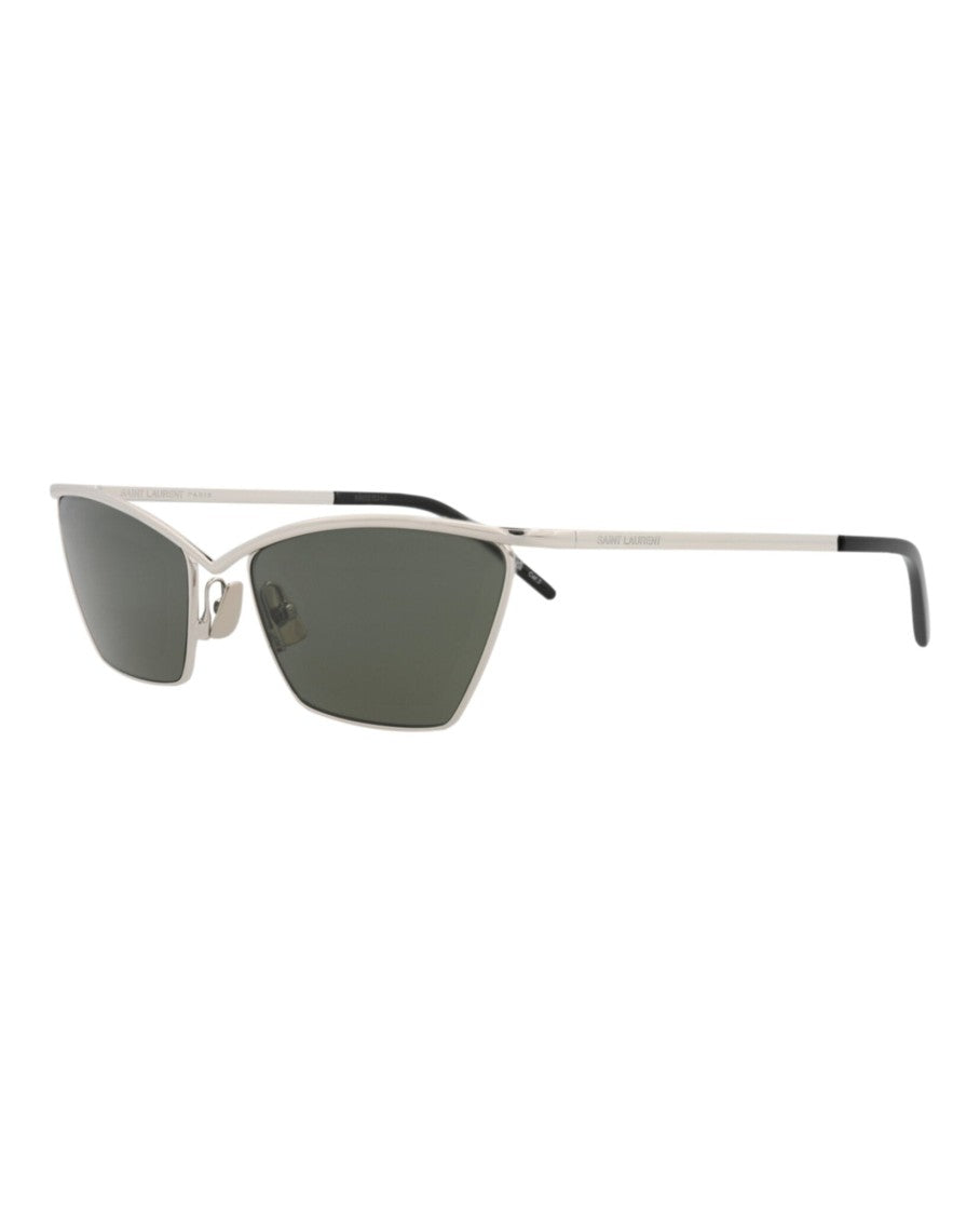 Saint Laurent Cat Eye-Frame Metal Sunglasses