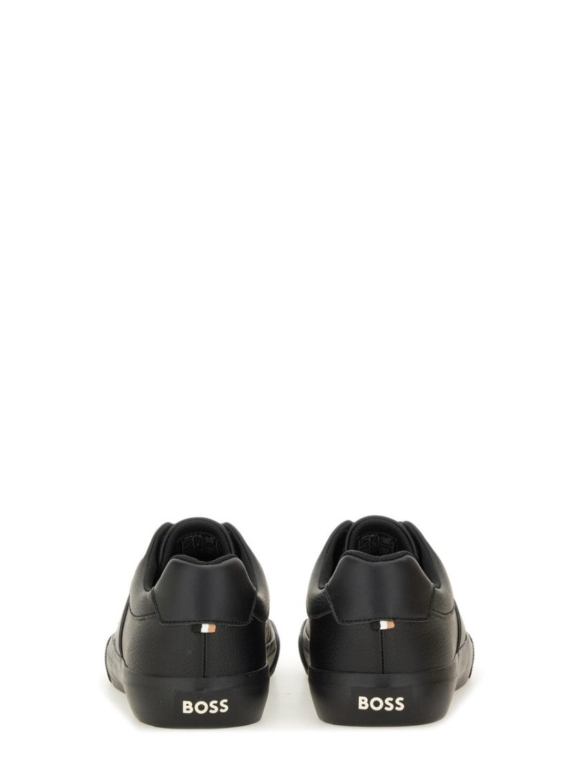 Boss Smooth Leather Low-Top Sneakers