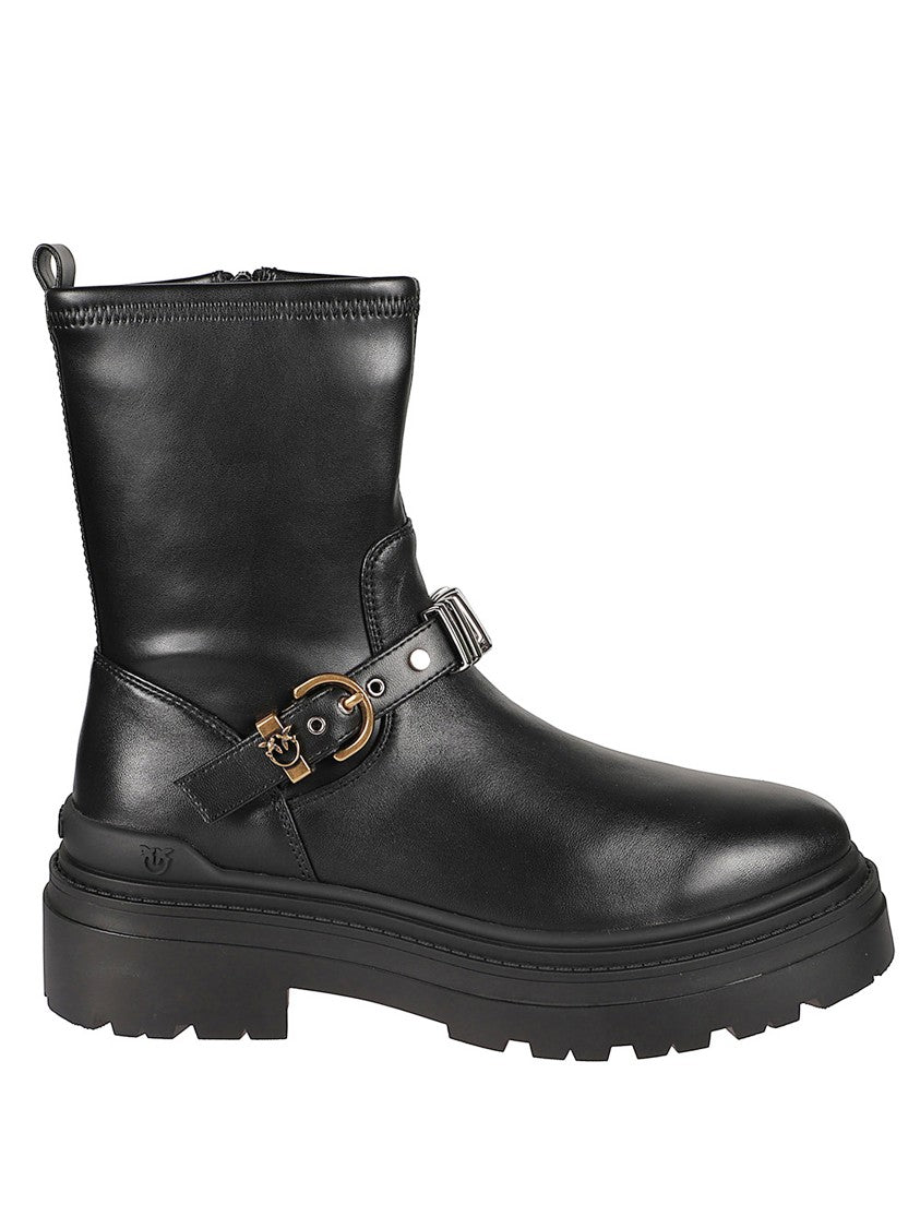 Pinko Short Boots With Buckle
